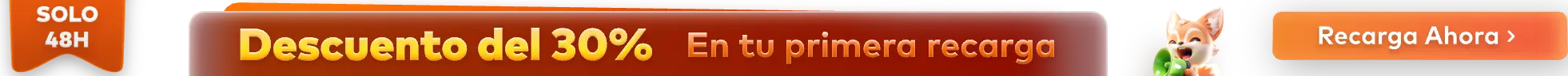 Descuento del 30% En tu primera recarga