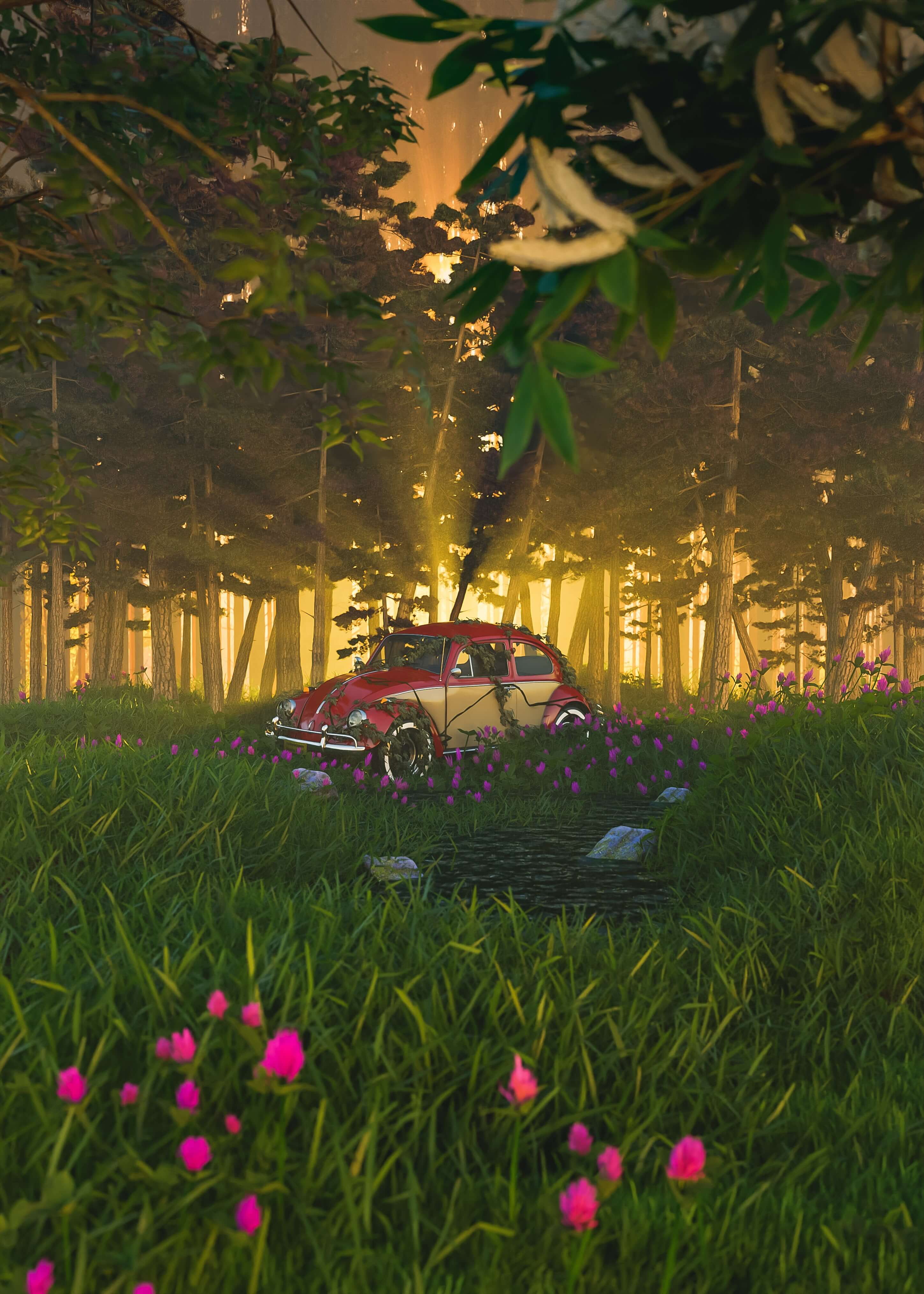 Car in Green