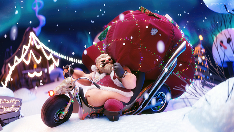 Heavy Metal Santa