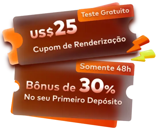 Convide Amigos, Ganhe Cupons de Renderização de CPU!