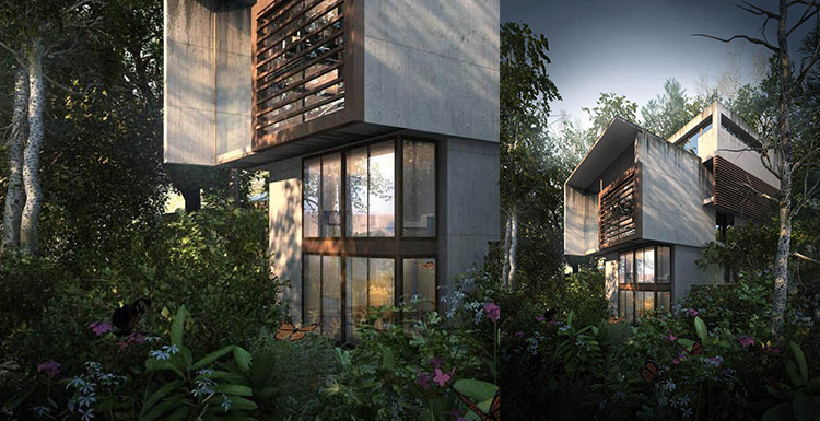 How To Make a Green Bamboo Leaf Forest Cabin With 3ds Max And V-Ray